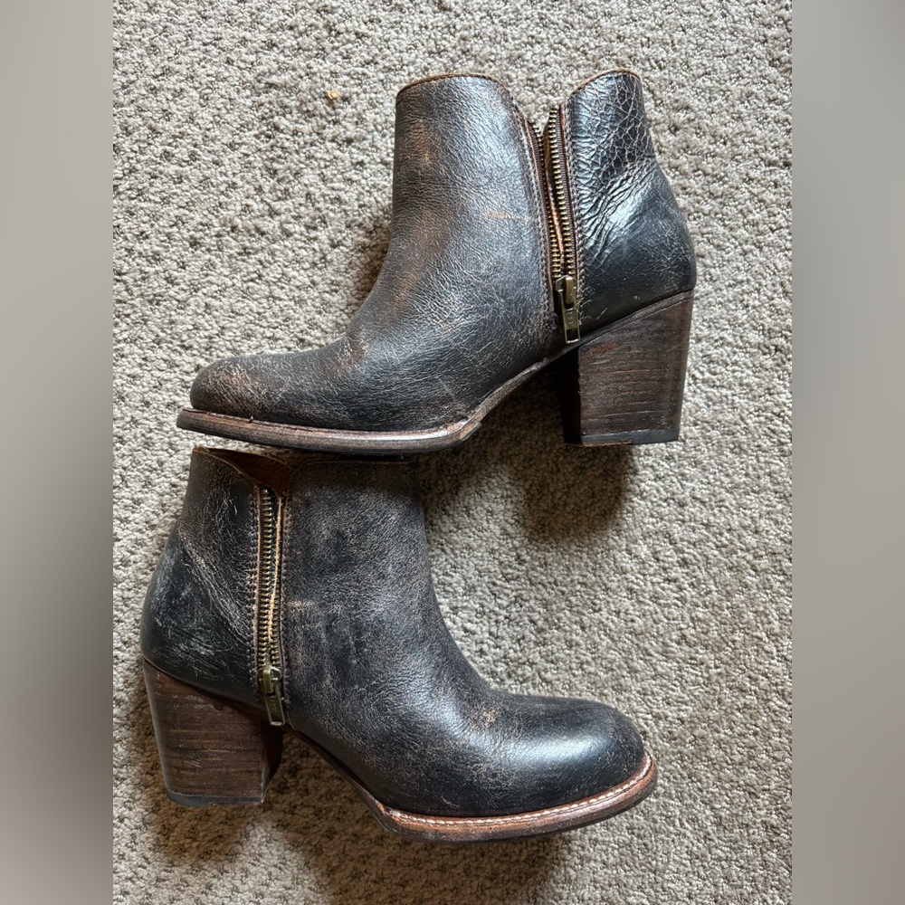 Classic Black Leather Ankle Boots